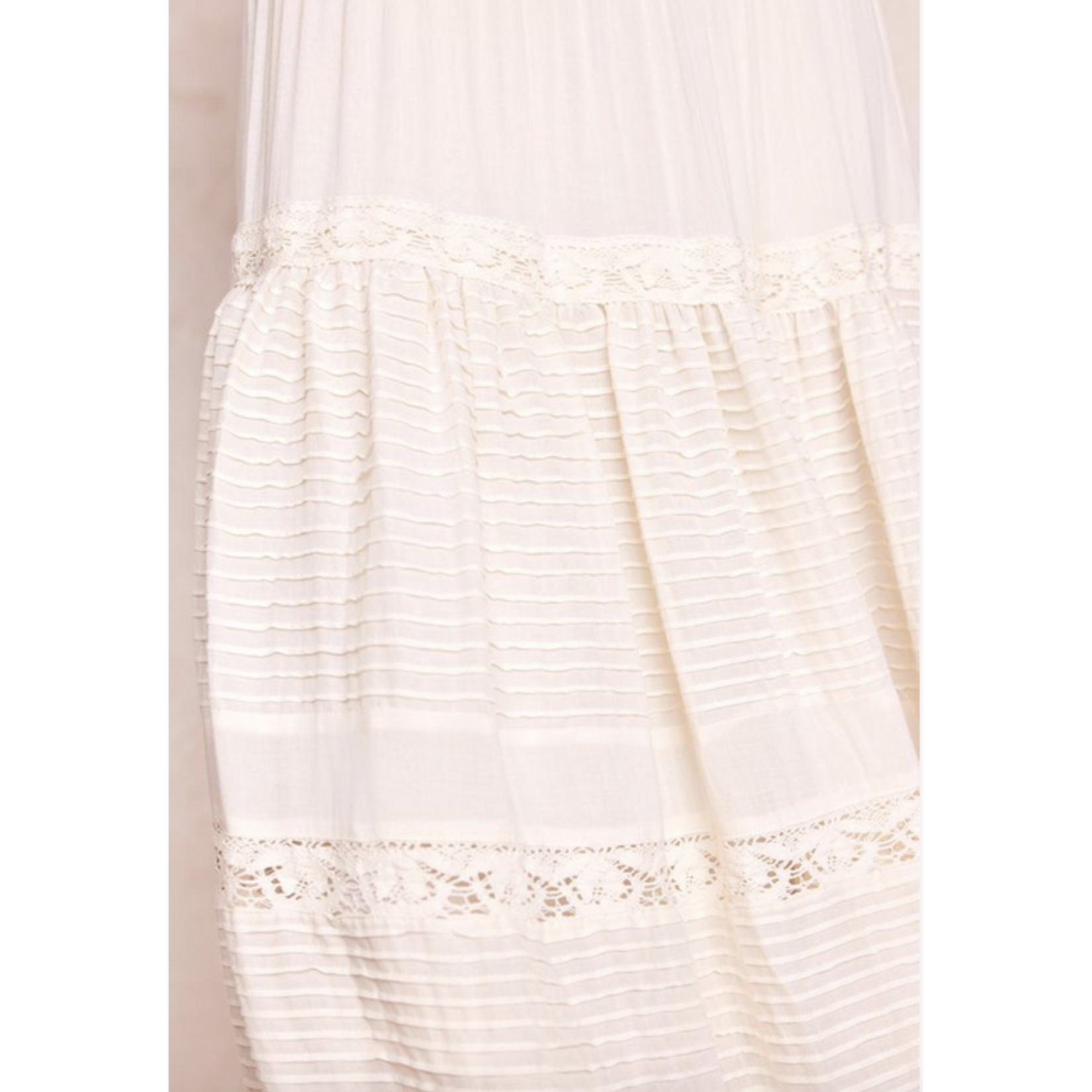 SPELL SPELL INES TIERED MIDI SKIRT