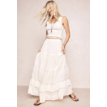 SPELL SPELL INES TIERED MIDI SKIRT