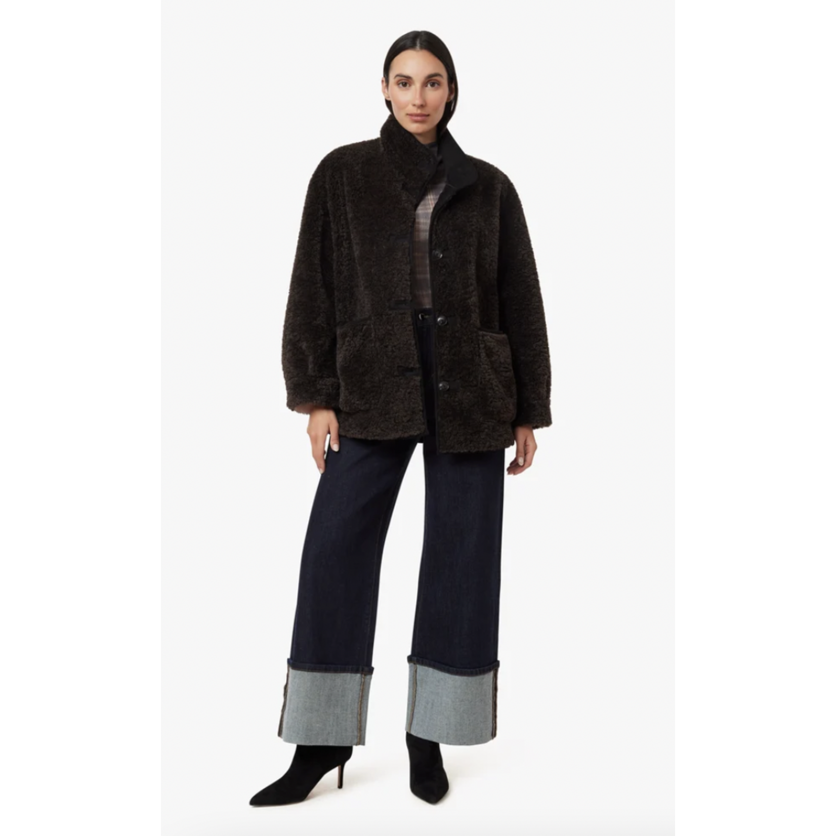 HABITUAL HABITUAL SHEARLING COAT