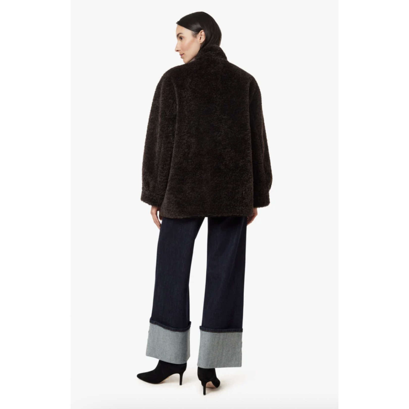 HABITUAL HABITUAL SHEARLING COAT