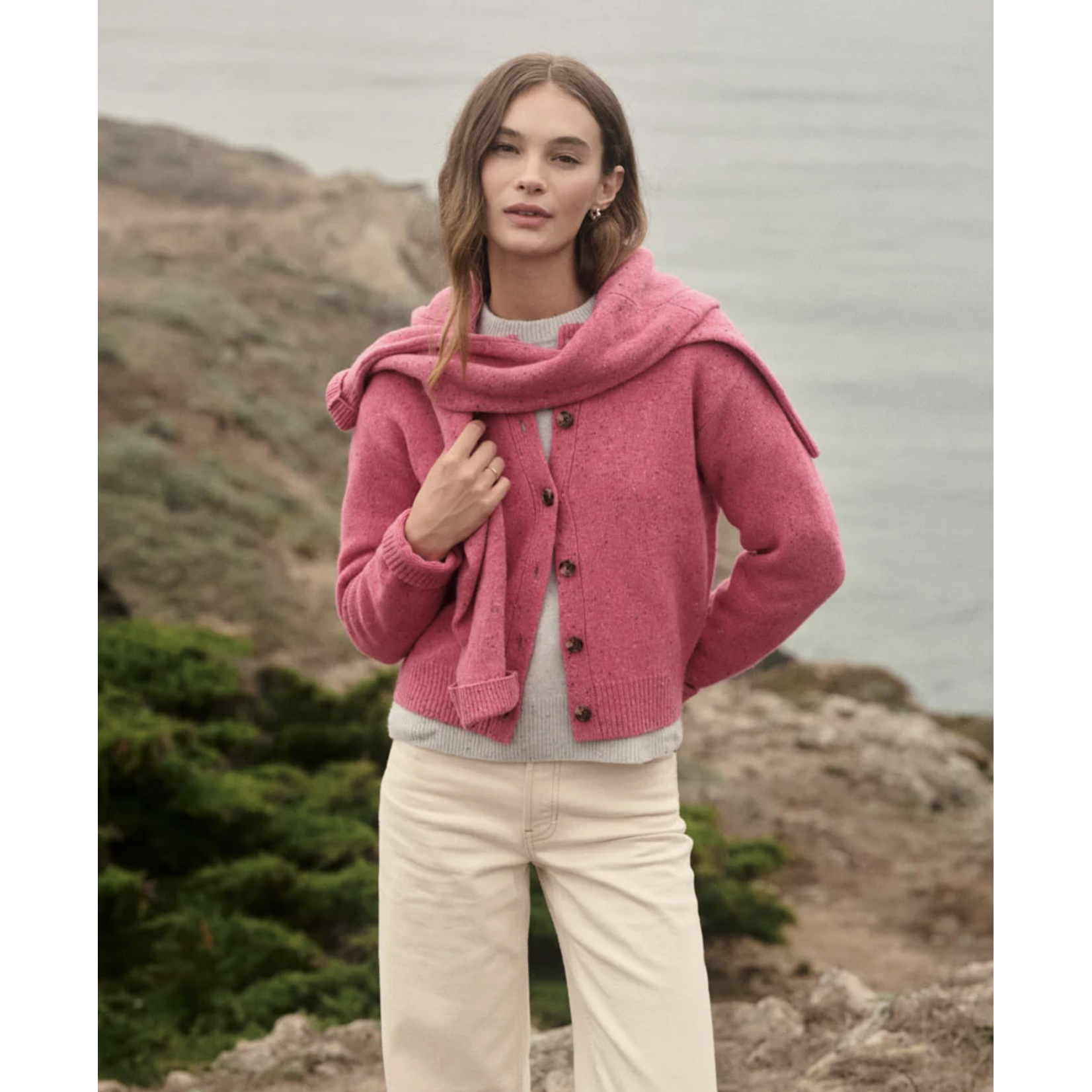MARINE LAYER MARINE LAYER MERINO CREWNECK CARDIGAN