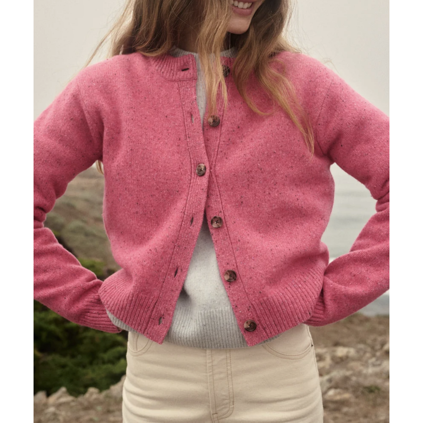 MARINE LAYER MARINE LAYER MERINO CREWNECK CARDIGAN