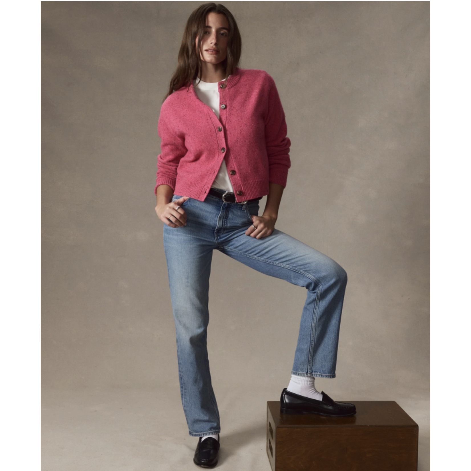 MARINE LAYER MARINE LAYER MERINO CREWNECK CARDIGAN
