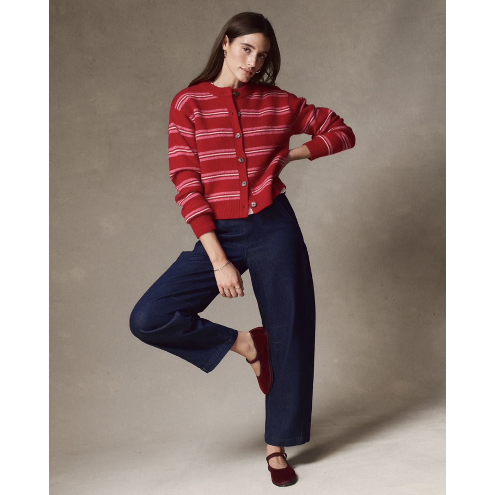 MARINE LAYER MARINE LAYER MERINO CREWNECK CARDIGAN