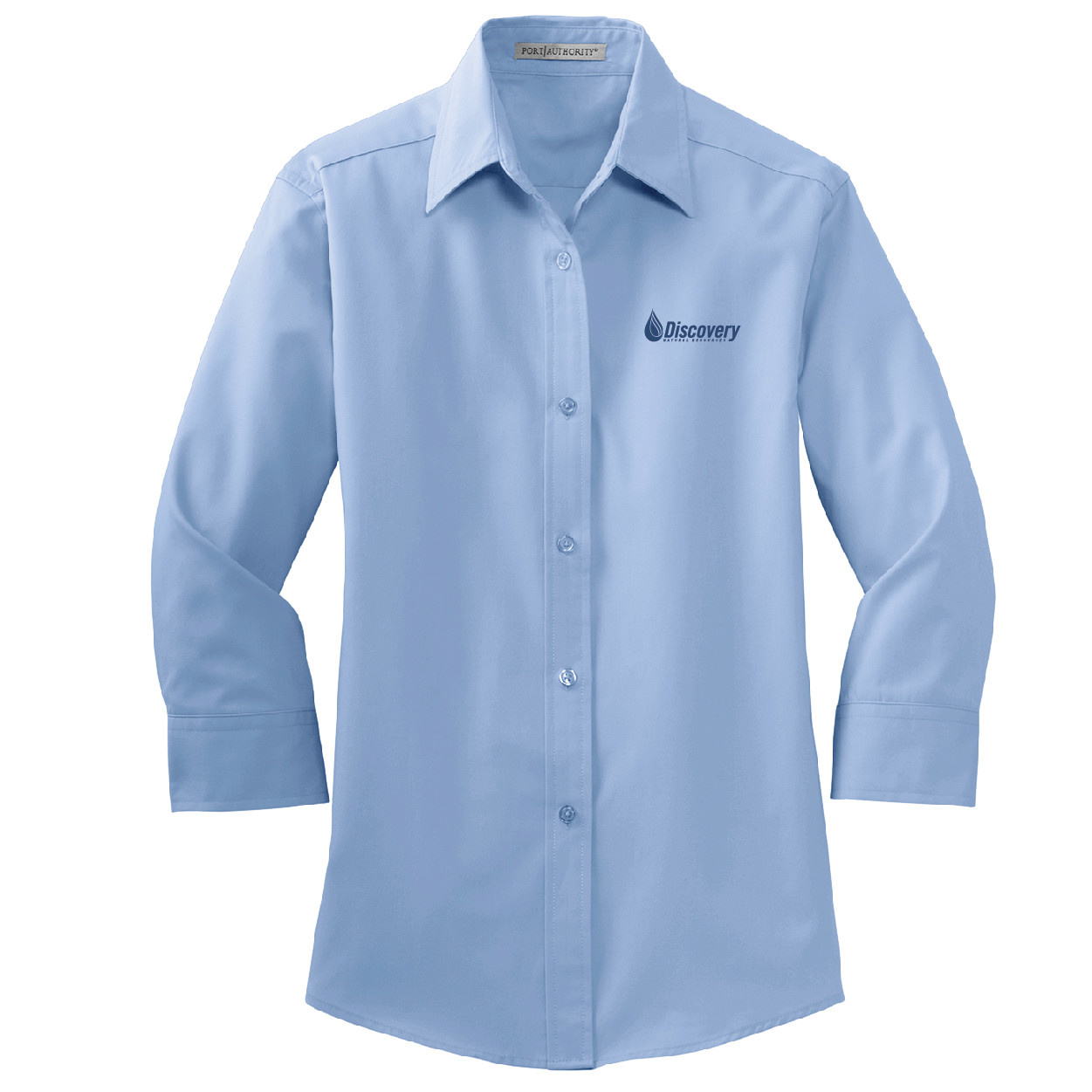 Port Authority Port Authority Ladies 3/4 Sleeve Easy Care Shirt (Light Blue)