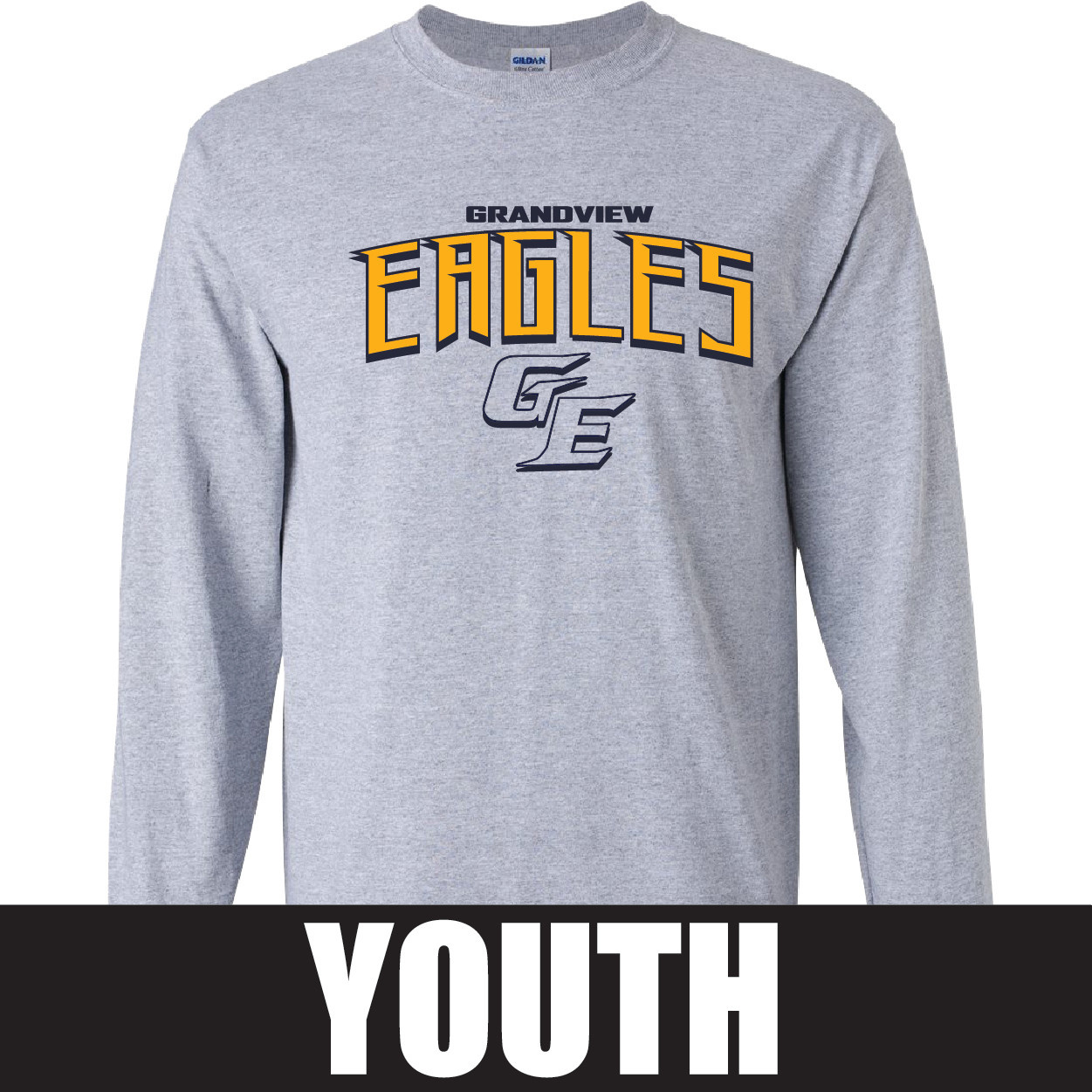 Gildan Gildan Ultra Cotton Youth Longsleeve T-Shirt (Sport Grey)
