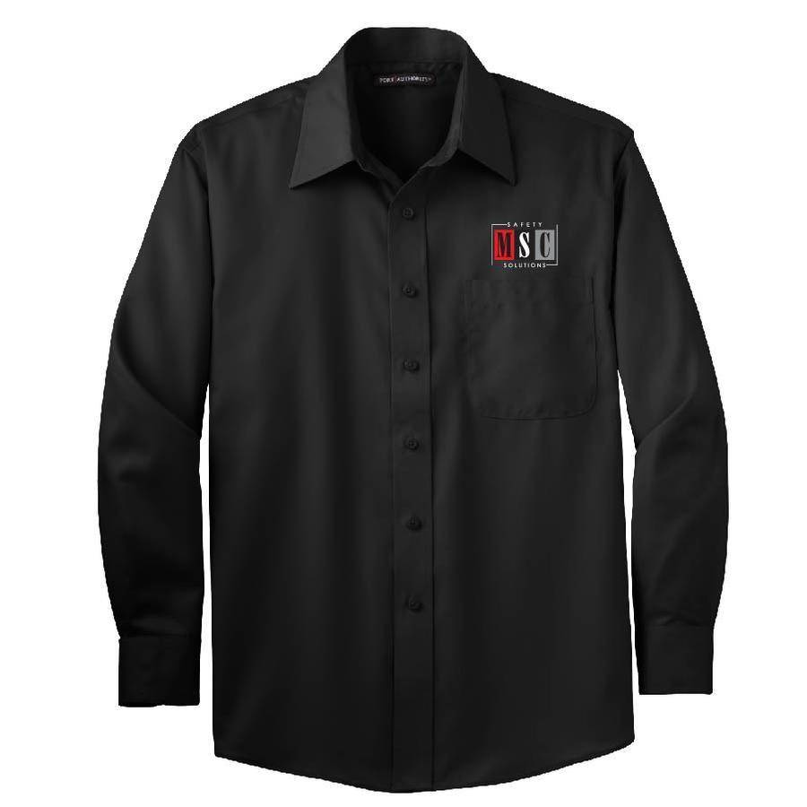 Port Authority Port Authority Twill Shirt (Black) - Huston Graphics and ...