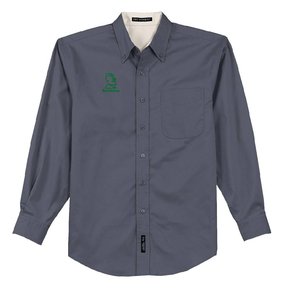Port Authority Port Authority® Long Sleeve Easy Care Shirt (Steel Grey)