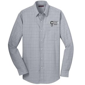 Red House Red House Men's Button Plaid Shirt (Dove Grey)