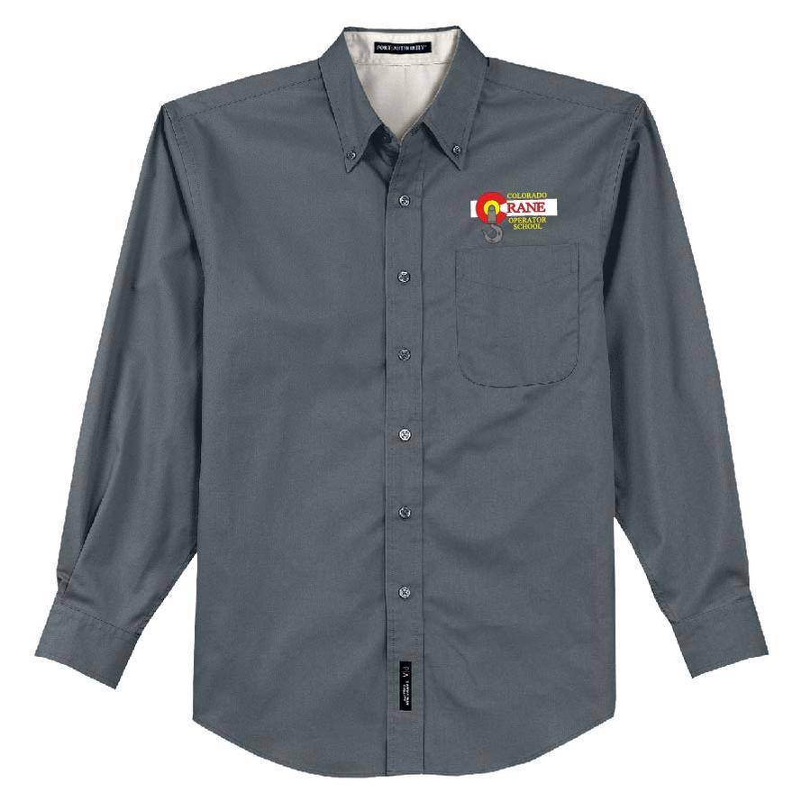 Port Authority Port Authority Long Sleeve Easy Care Shirt (Steel Grey ...