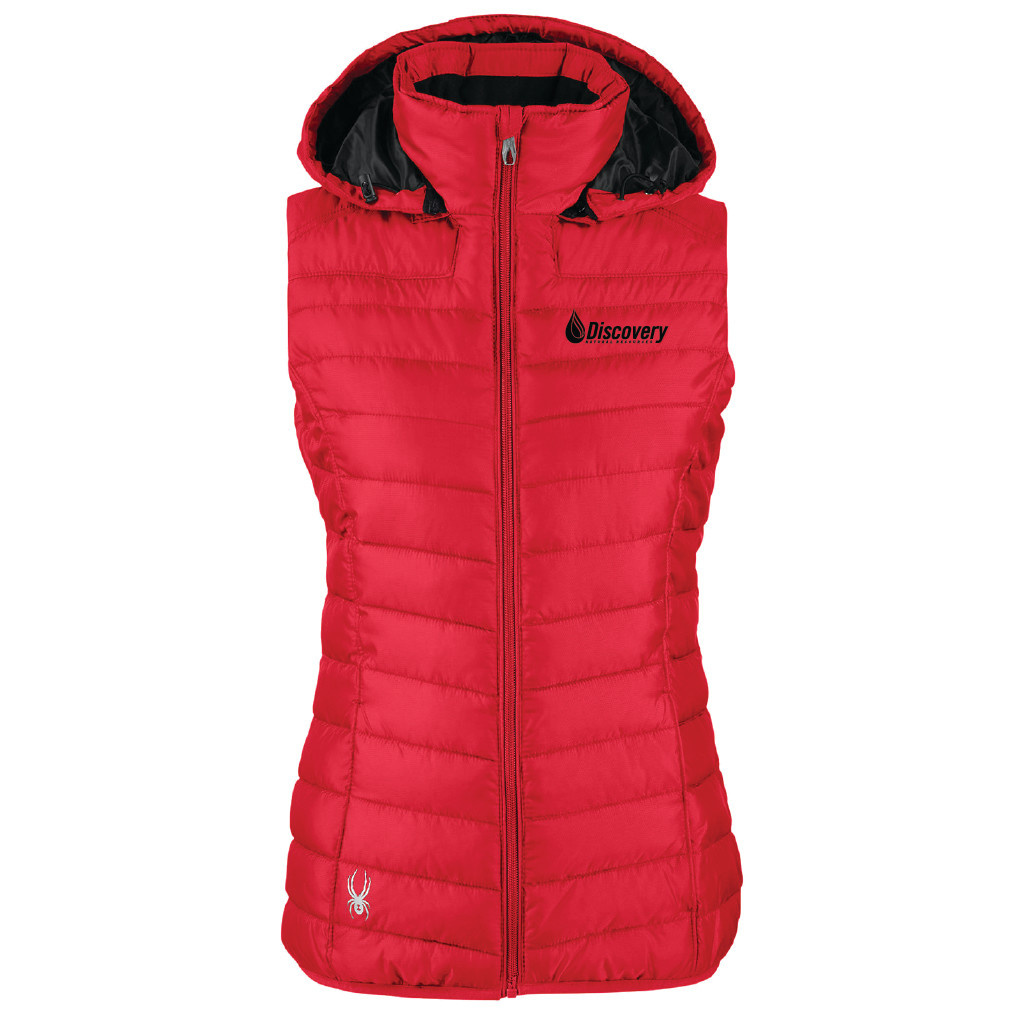 Spyder Ladies Supreme Puffer Vest (Red)