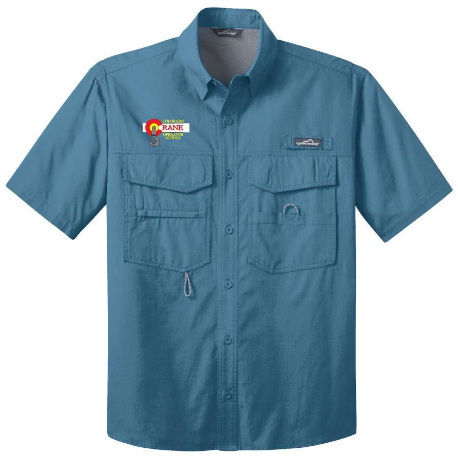 Eddie Bauer Eddie Bauer® - Short Sleeve Fishing Shirt ( Blue Gill)