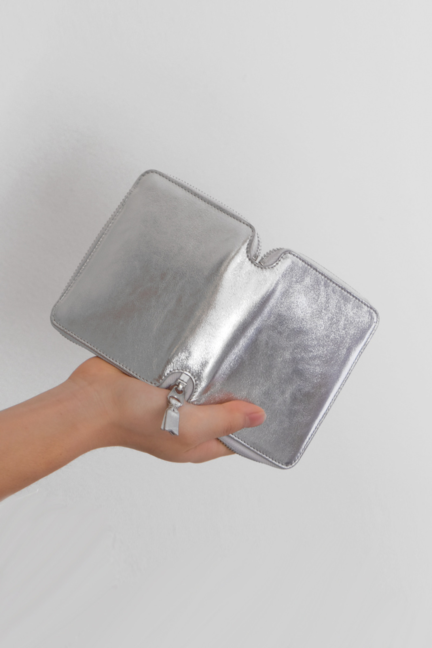 comme des garcons silver wallet