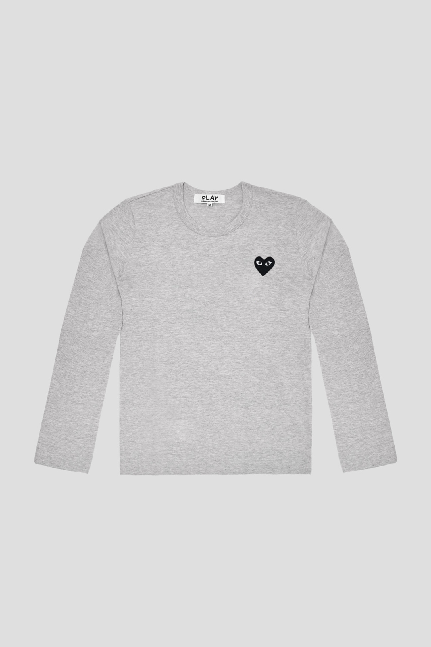 comme des garcons grey long sleeve