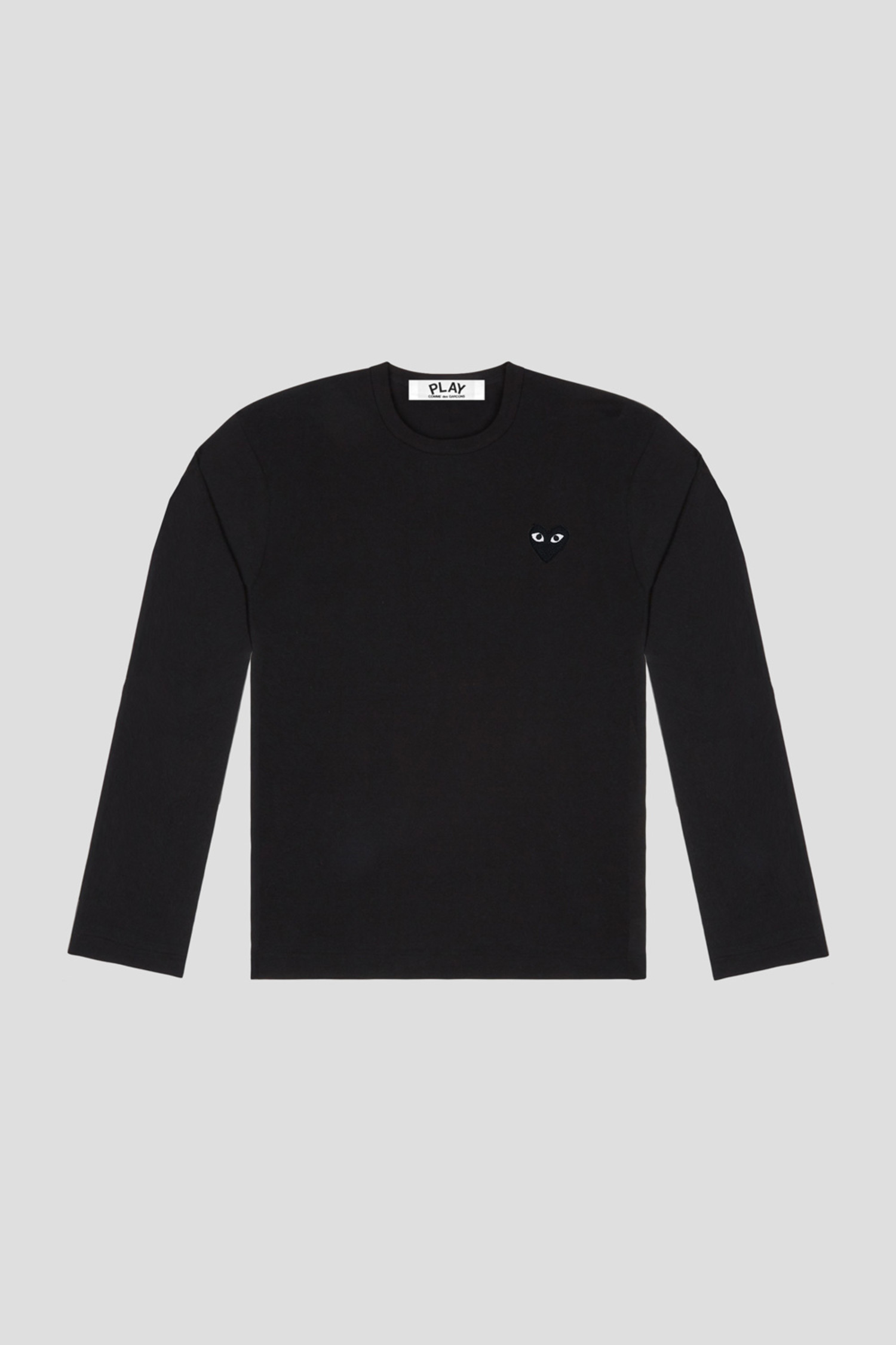 comme des garcons white shirt black heart