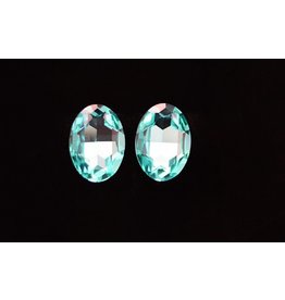 Light Turquoise Oval