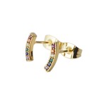 Honeycat Jewelry Honeycat Rainbow Crystal Arc Earrings