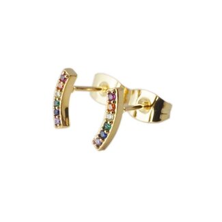 Honeycat Jewelry Rainbow Crystal Arc Earrings