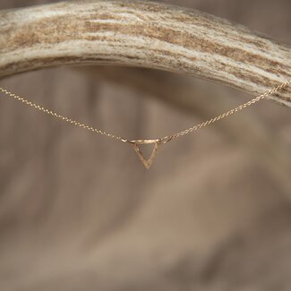 Lonewolf Collective Lonewolf Tiny Equilateral Necklace 14k Gold Fill