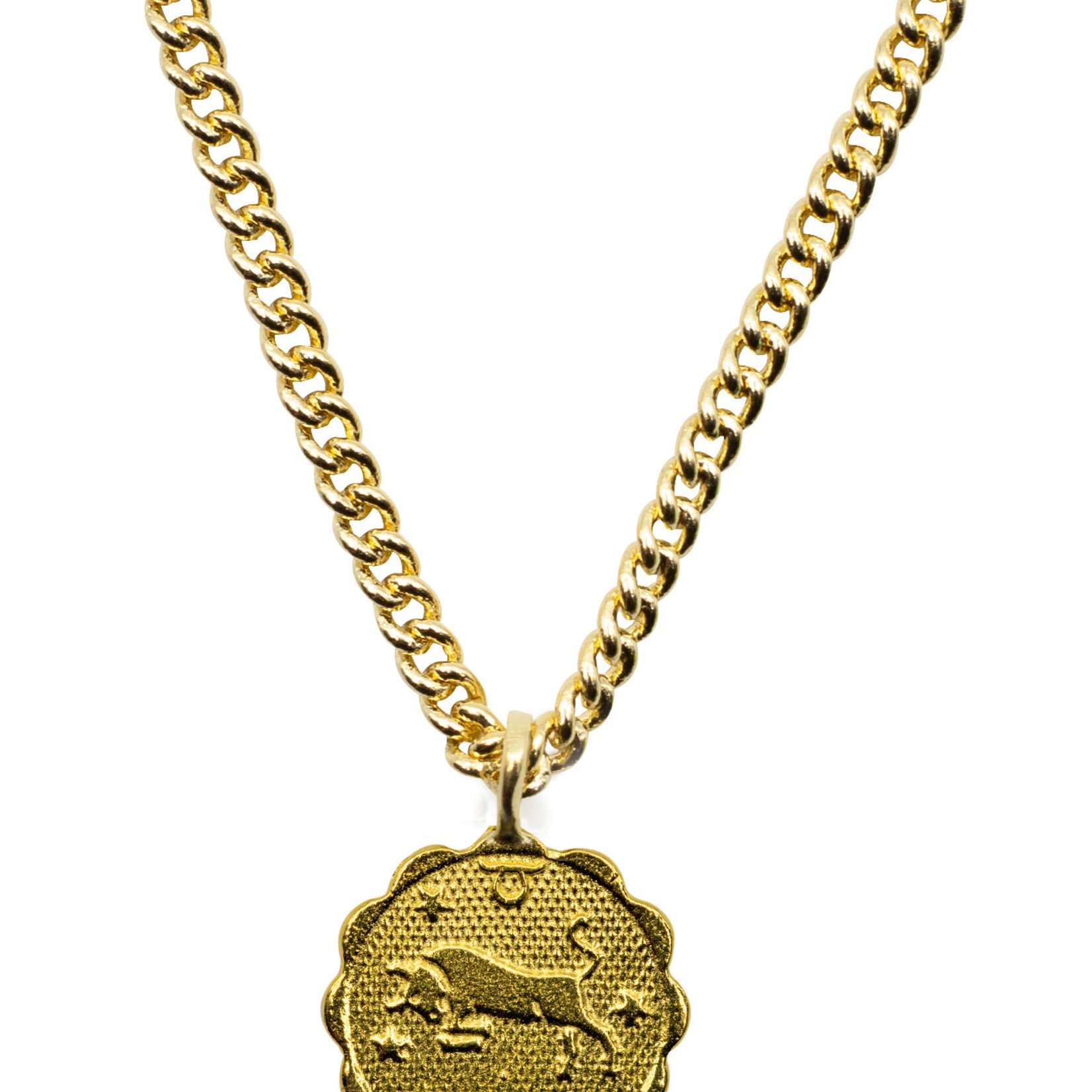 Mana Made Jewelry 14 Karat  Gold Plated Zodiac Necklace by Mana Made Jewlery