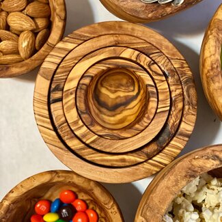 Natural OliveWood Natural OliveWood Nesting Bowls