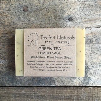 Treefort Naturals Green Tea Lemon Sage Soap