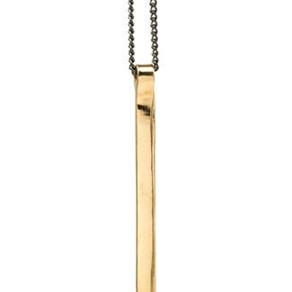 Mana Made Jewelry Mana Made Vertical Brass Bar Necklace