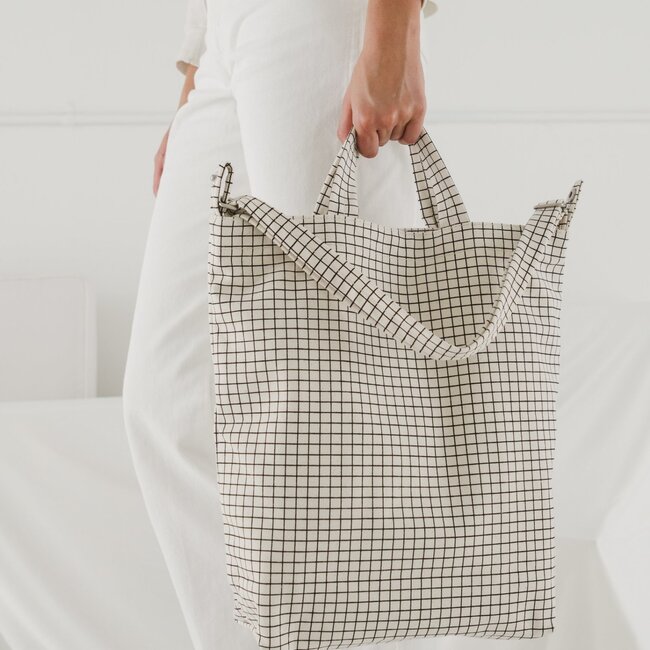 Baggu - Horizontal Duck Bag (Natural Grid)