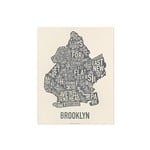 Ork Poster Brooklyn Ivory & Grey 11" x 14"