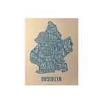 Ork Poster Brooklyn Gold & Blue 11" x 14"