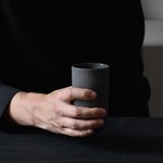 Archive Studio Archive Studio Handmade Latte/Tall Cup Ribbed Dark Grey