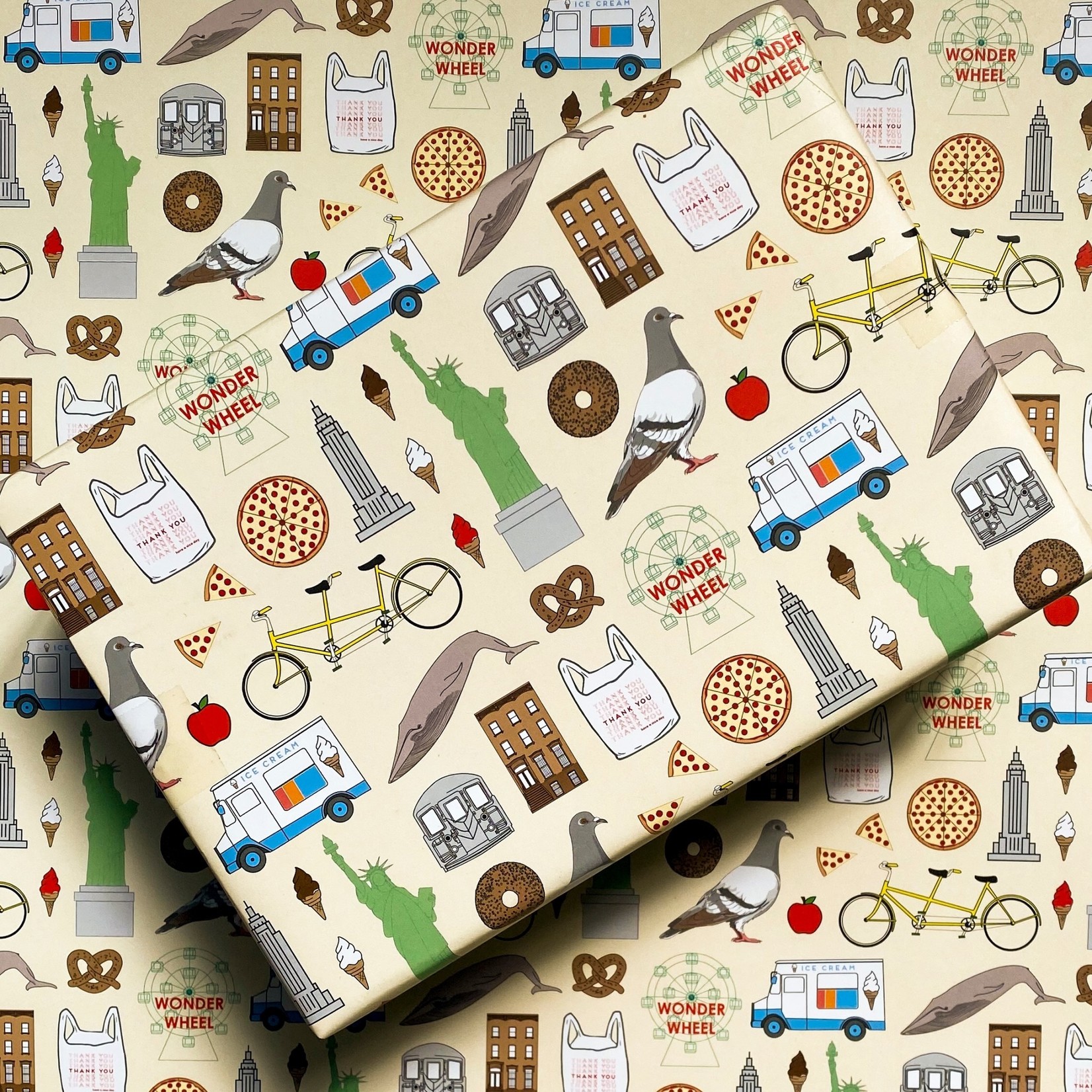 Quick Brown Fox Quick Brown Fox Wrapping Paper NYC