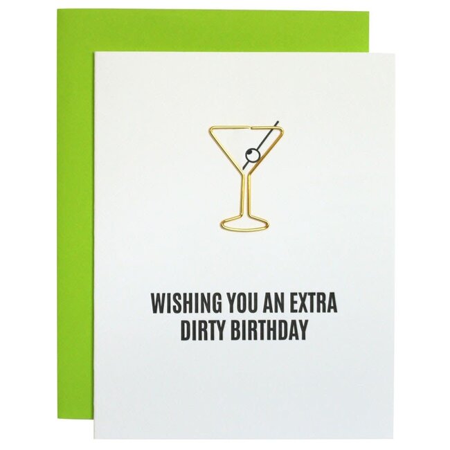 Extra Dirty Martini Birthday Paper Clip