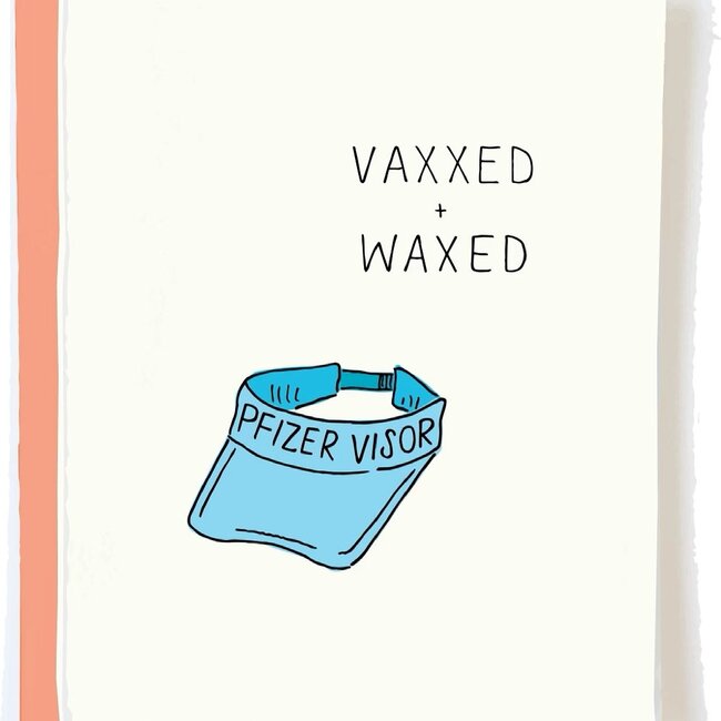 Pop & Paper Pfizer Visor Vaxxed And Waxxed