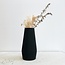 Minimum Design Minimum Design Wave Vase Black Small