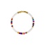 Rainbow Seychelles Bead Bracelet 6.5"
