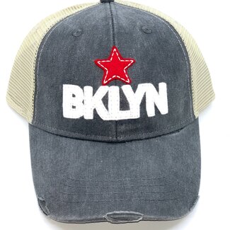 Enamoo BKLYN Trucker Hat Distressed Grey