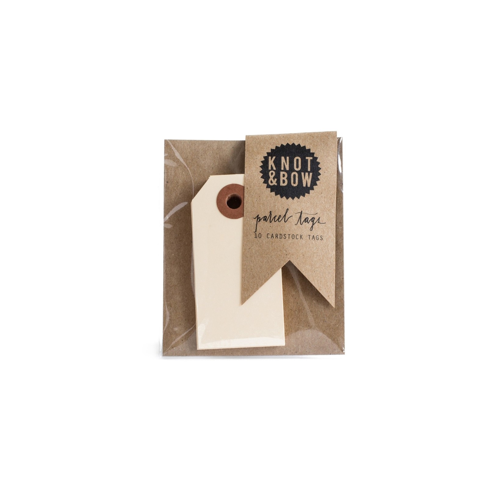 Knot & Bow Knot & Bow Parcel Tags Manilla