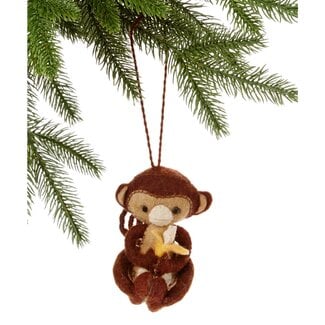 Silk Road Bazaar Monkey Ornament