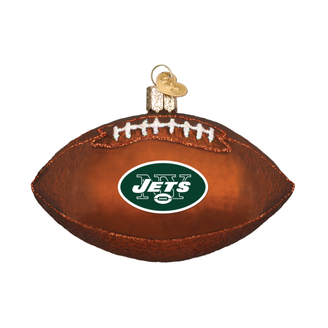 Old World Christmas NY JETS Football - Woods Grove