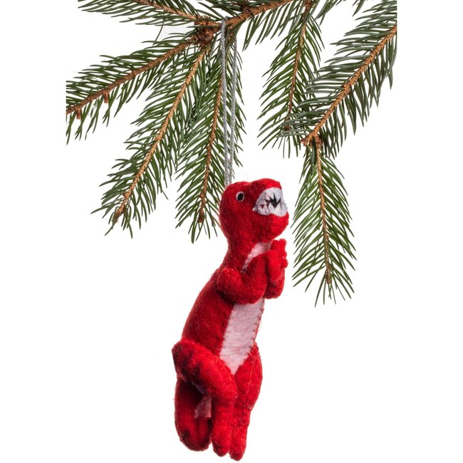 Red T-Rex Ornament
