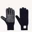 Upstate Stock Wool Full Finger Gloves Navy/Black Deerskin