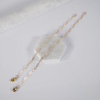 Lonewolf Collective Lonewolf Ary Chain Bracelet 14k Gold Fill 6.5-7"