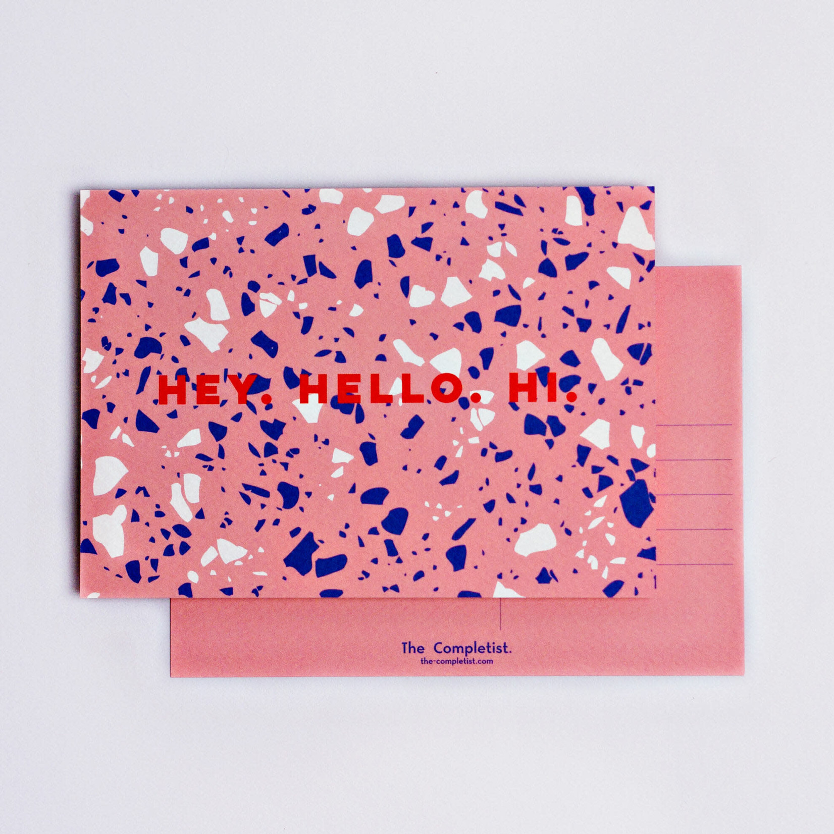 The Completist The Completist Postcard Pink Terrazzo