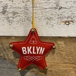 BKLYN Ornament Star Red BKLYN