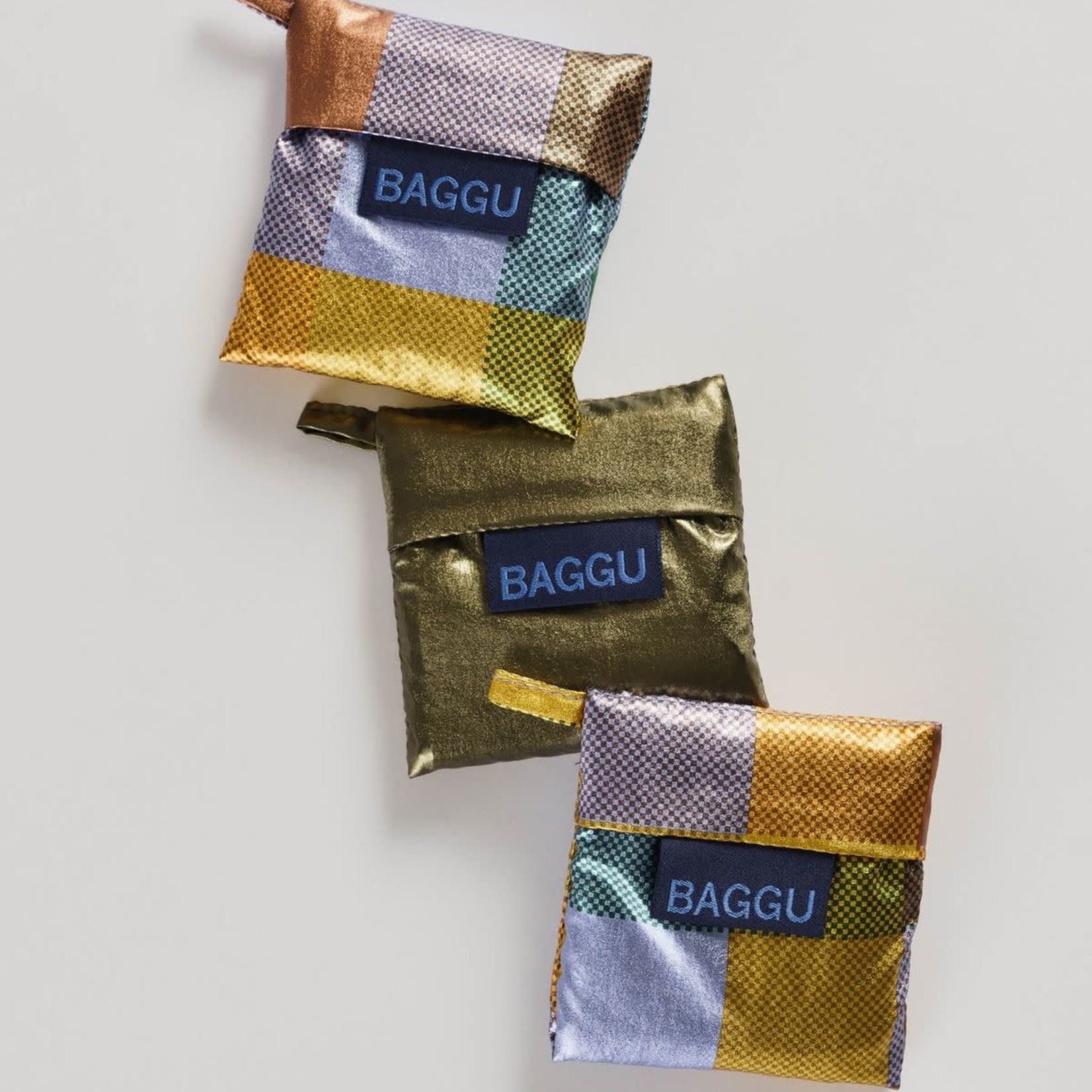 Baggu Baggu Reusable Bag Mini Set of Three - Warm Metallics
