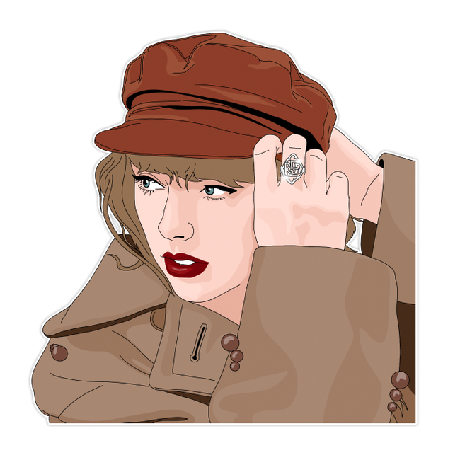Sammy Gorin Taylor Swift Red (Taylor'S Version) Sticker