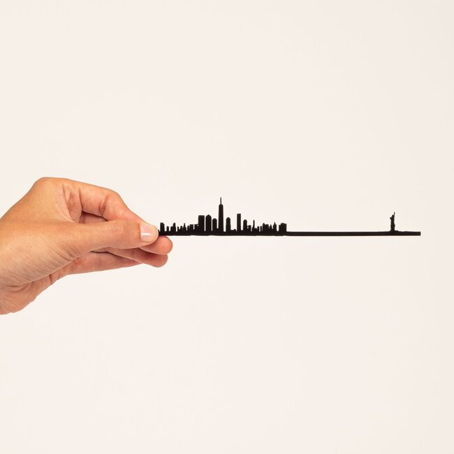 The Line NYC - 7.5" City Skyline Silhouette Mini (from Jersey City)
