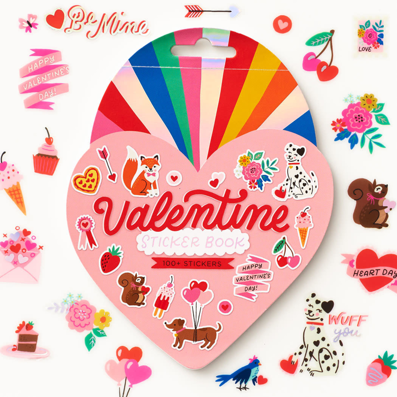 Paper Source Valentine Colorful Heart Sticker Book