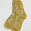 Baggu Crew Socks Ochre Happy